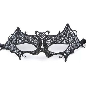 KITCHENIVA black lace BATWOMAN mask masquerade Sexy Role Play Halloween Costume